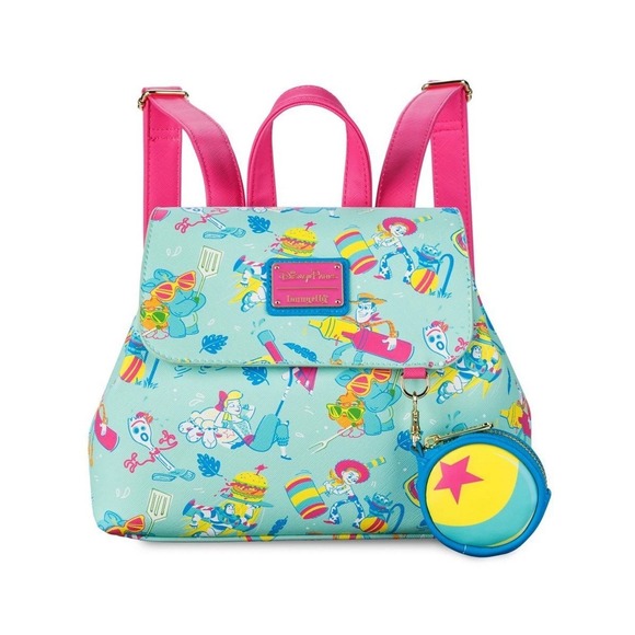 Loungefly Other - Disney Loungefly Toy Story 4 Backpack Coin Purse Set Summer Splash  - NEW
